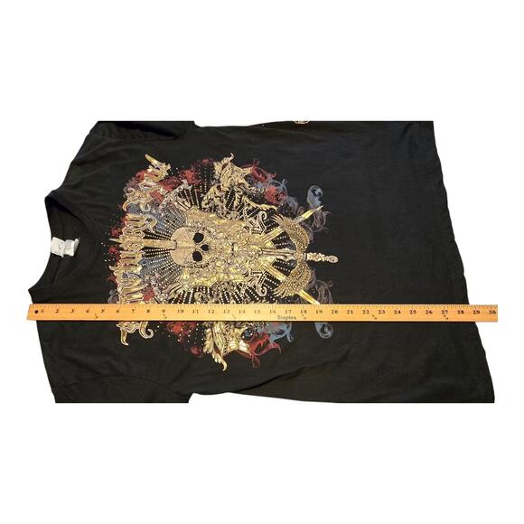 CH Apparel Sanctuary Soul Pullover Tshirt Mens Size XL Skull Swords Gothic Punk - Picture 10 of 10